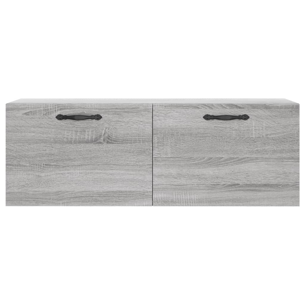vidaXL Armario de pared madera ingeniería gris Sonoma 100x36,5x35 cm