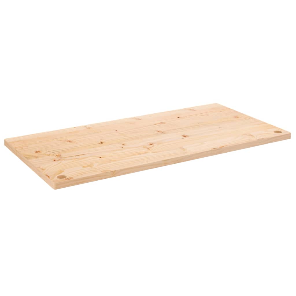 vidaXL Tablero de escritorio madera maciza de pino 100x50x2,5 cm