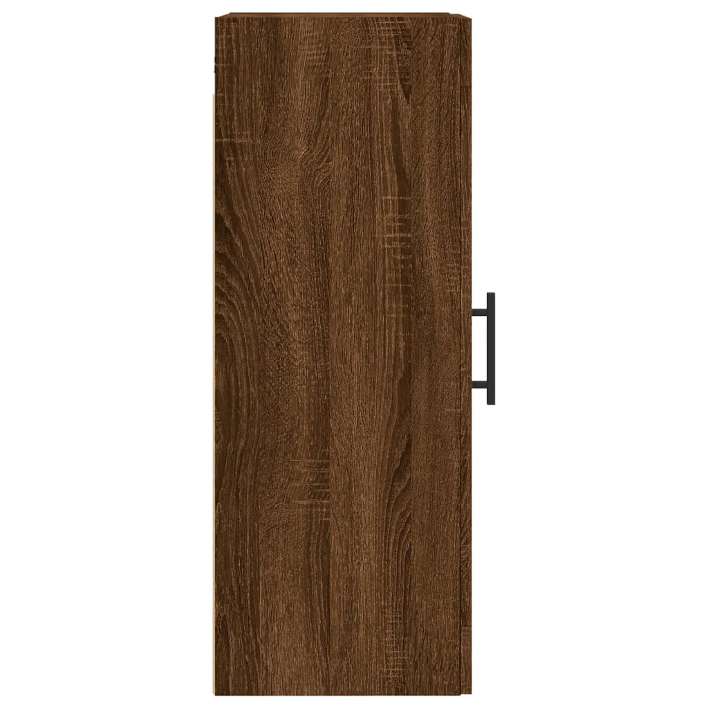 vidaXL Armario de pared madera ingeniería marrón roble 34,5x34x90 cm