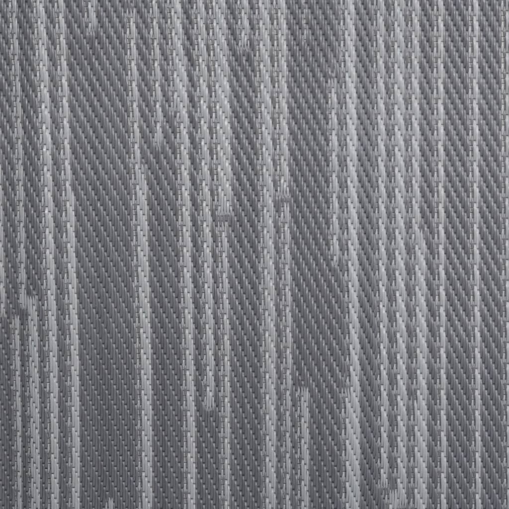 vidaXL Alfombra de exterior PP gris antracita 80x250 cm
