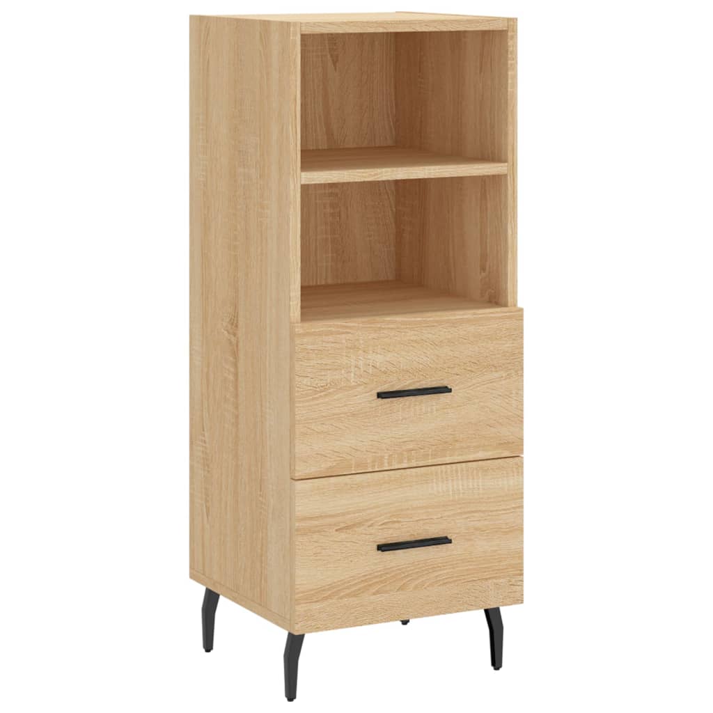 vidaXL Aparador de madera contrachapada roble Sonoma 34,5x34x180 cm