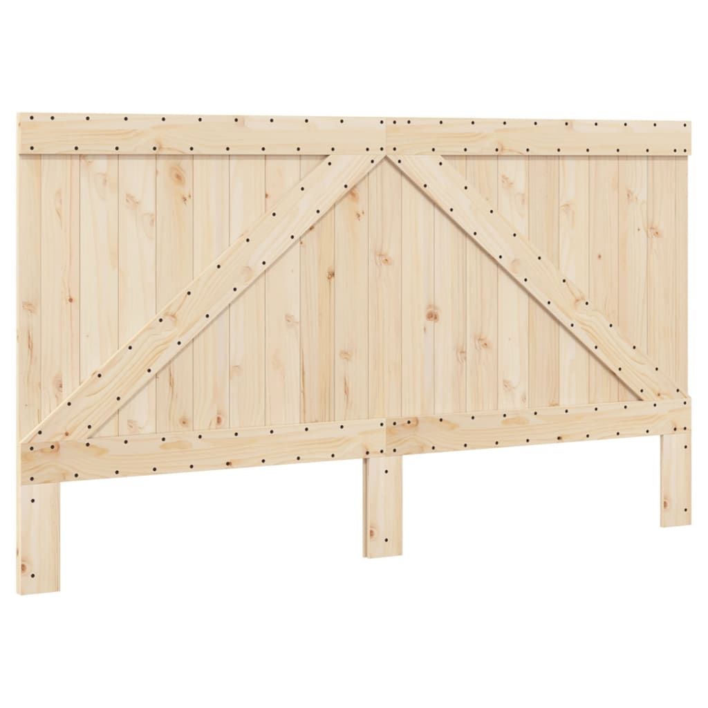 vidaXL Estructura de cama con cabecero madera maciza pino 180x200 cm