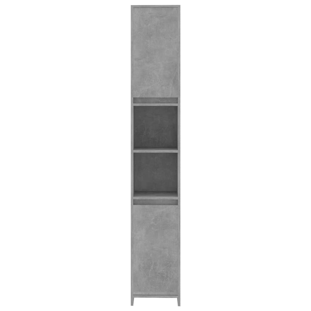 vidaXL Juego de muebles de baño 3 pzas madera ingeniería gris hormigón