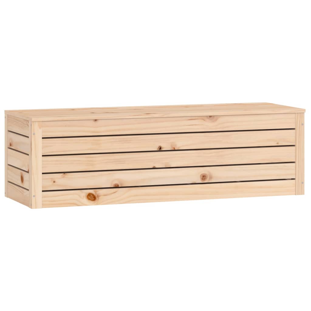 vidaXL Caja de almacenaje madera maciza de pino 109x36,5x33 cm