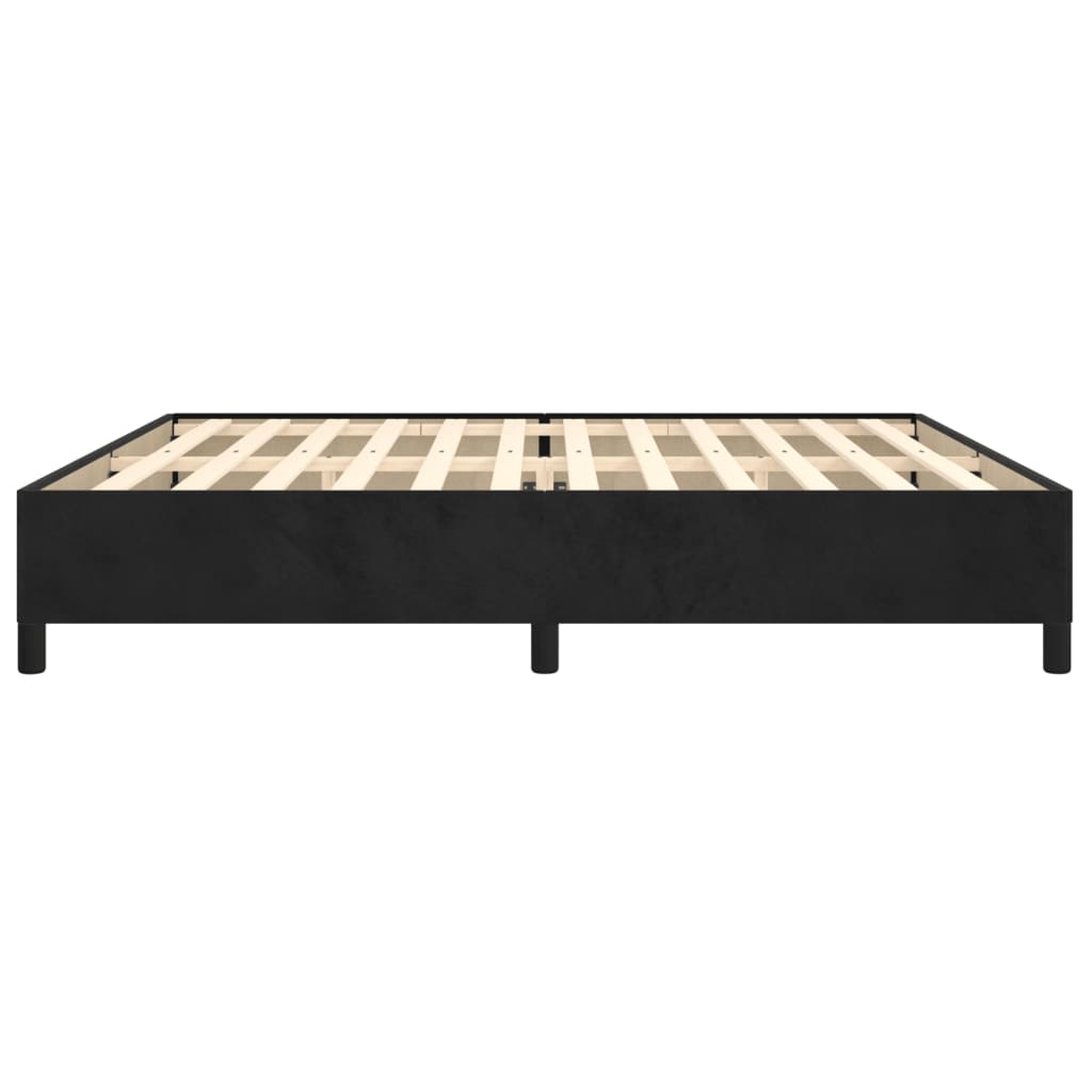 vidaXL Estructura cama sin colchón terciopelo negro 200x200 cm