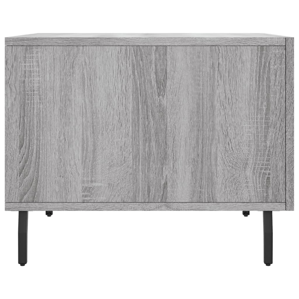 vidaXL Mesa de centro madera contrachapada gris Sonoma 50x50x40 cm