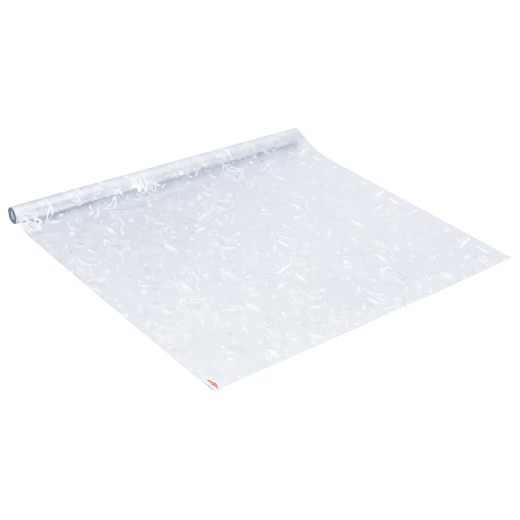 vidaXL Láminas de ventana esmerilada 2 uds PVC patrón de flores