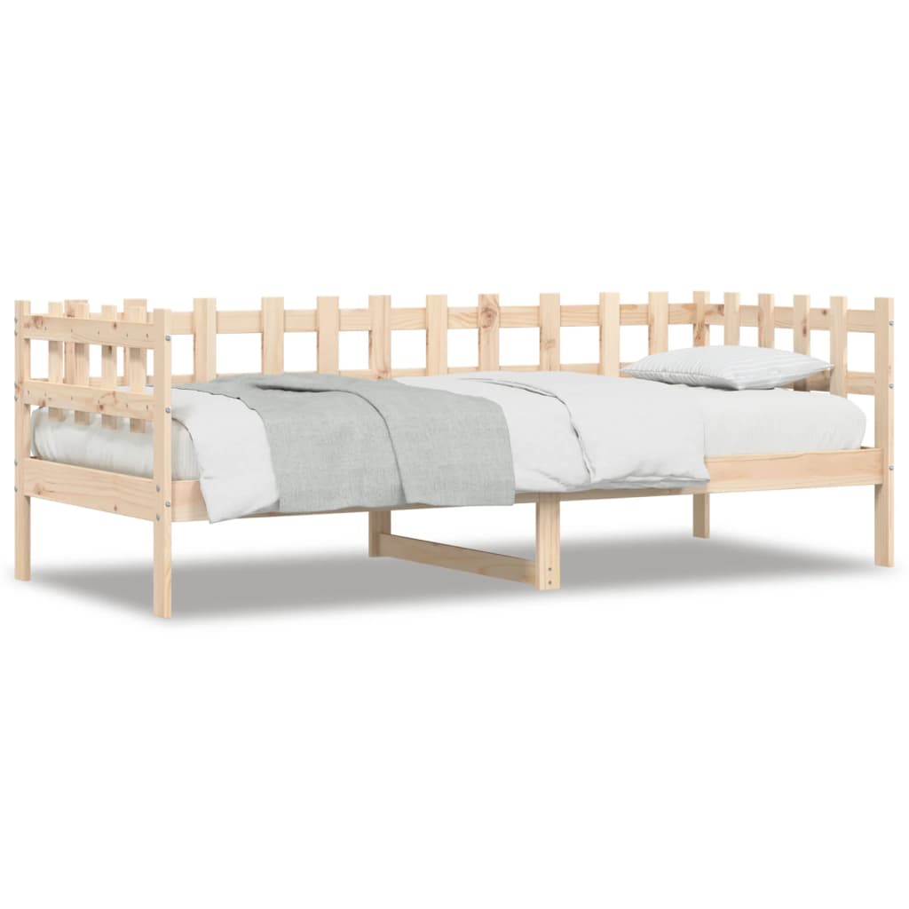 vidaXL Sofá cama sin colchón madera maciza de pino 90x200 cm