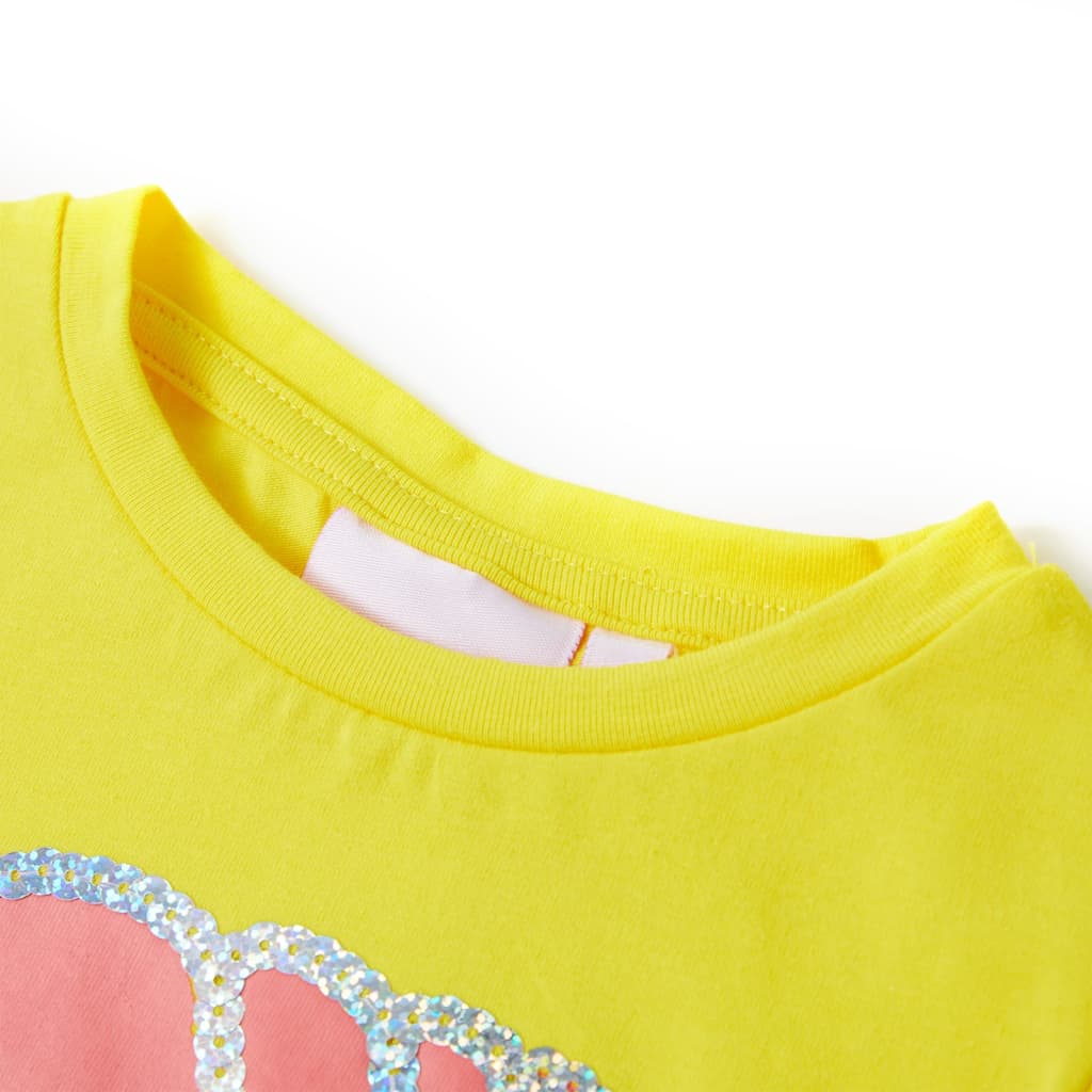 Camiseta infantil amarillo 104