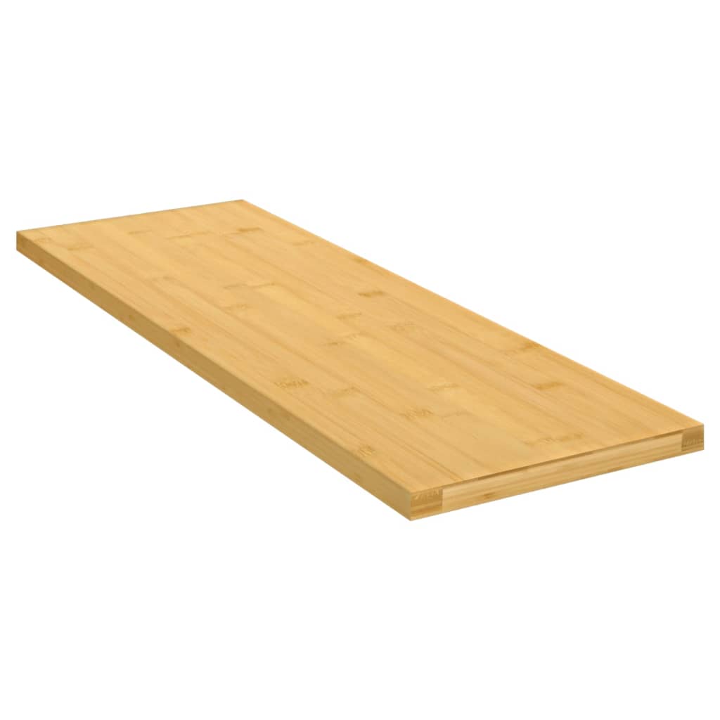 vidaXL Estante de pared de bambú 60x20x1,5 cm