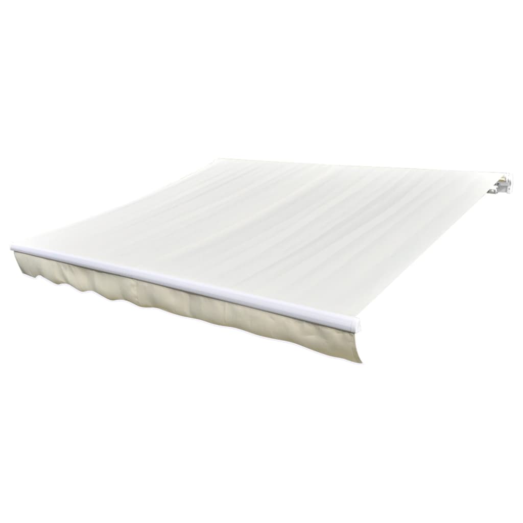 vidaXL Toldo de lona blanco crema 450x300 cm