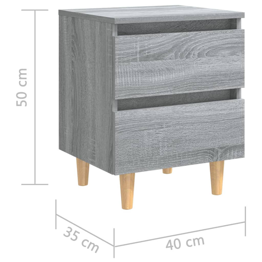 Mesita de noche flotante 2 uds vidaXL madera gris Sonoma 40x30x15cm,  Pequeño mobiliario, Los mejores precios