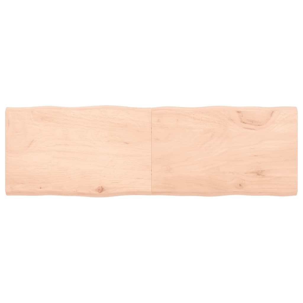 vidaXL Tablero de mesa madera maciza borde natural 160x50x(2-4) cm