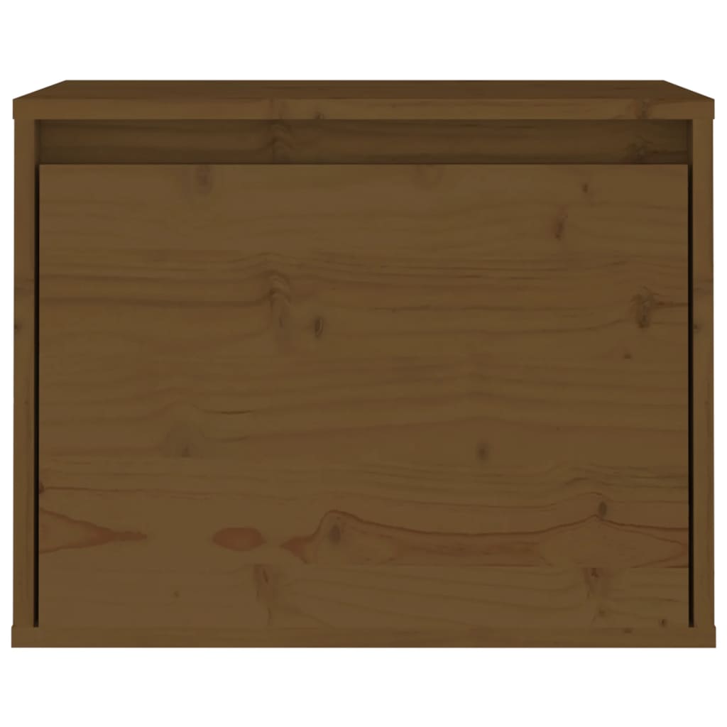 vidaXL Armario de pared madera maciza de pino marrón miel 45x30x35 cm