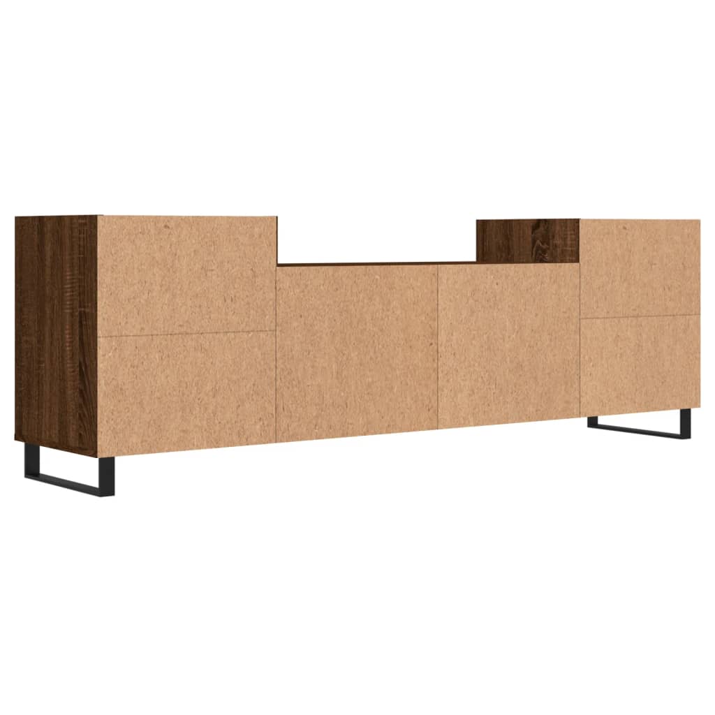 vidaXL Mueble para TV madera contrachapada marrón roble 160x35x55 cm