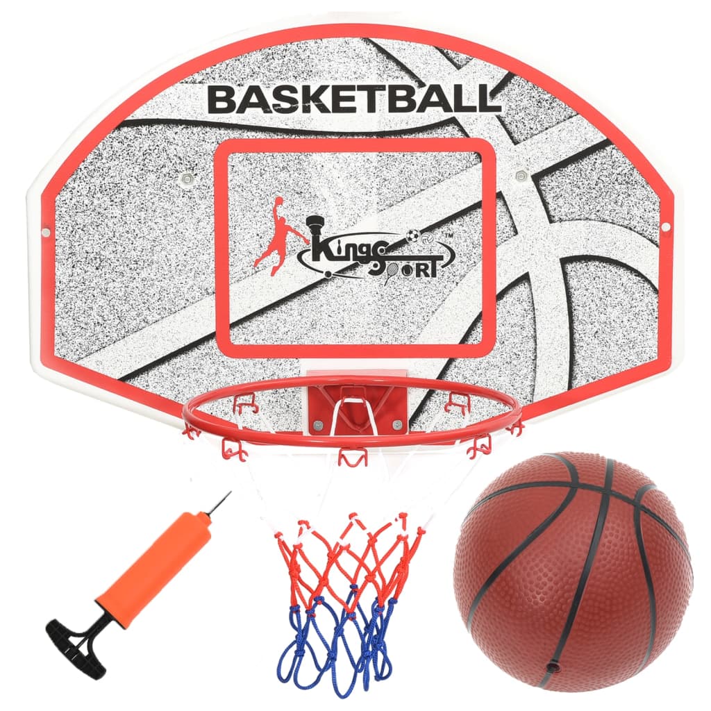 vidaXL Juego de canasta de baloncesto de pared 5 piezas 66x44,5 cm