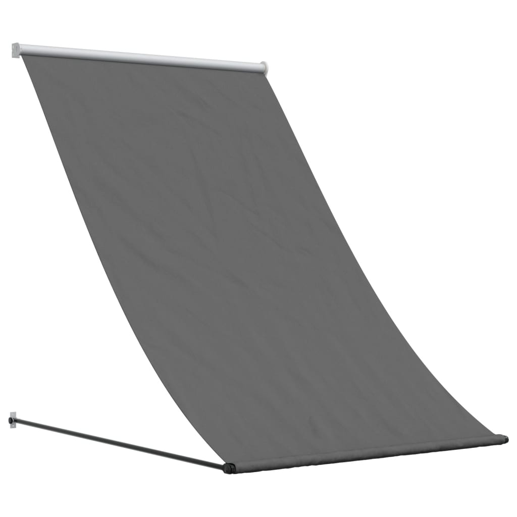 vidaXL Toldo retráctil de tela y acero gris antracita 100x150 cm