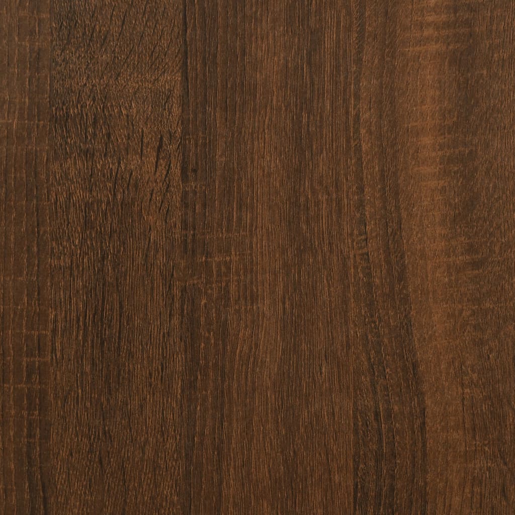vidaXL Mueble zapatero madera contrachapada roble marrón 100x35x50 cm