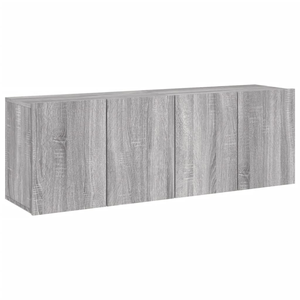 vidaXL Muebles para TV de pared 2 unidades gris Sonoma 60x30x41 cm