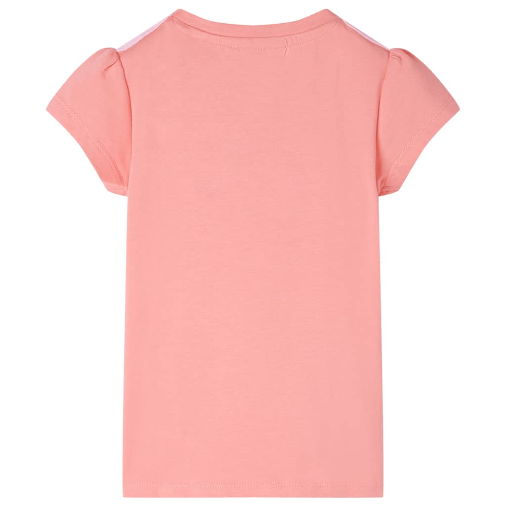 Camiseta infantil color coral claro 116