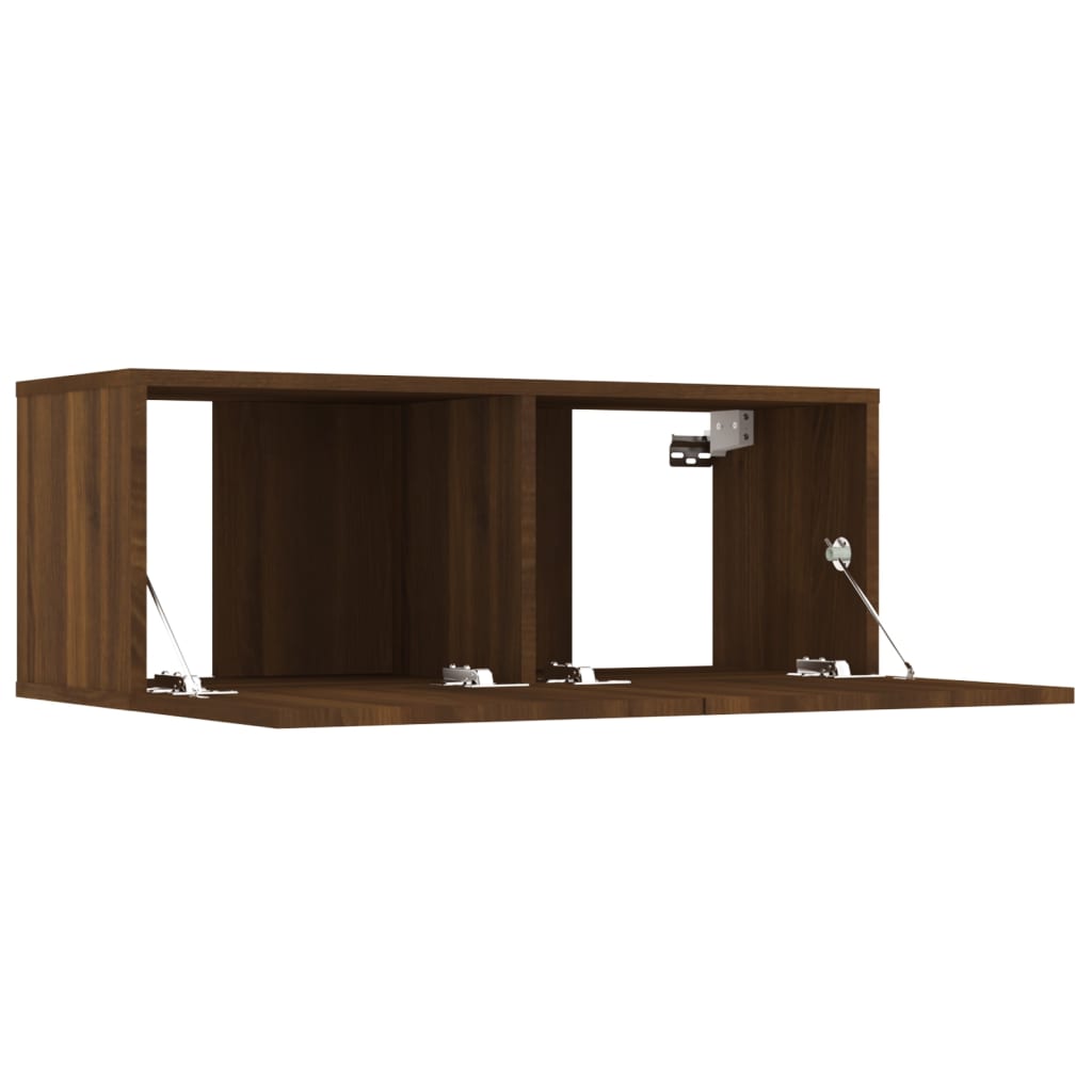 vidaXL Set de muebles para TV 8 pzas madera contrachapada roble marrón