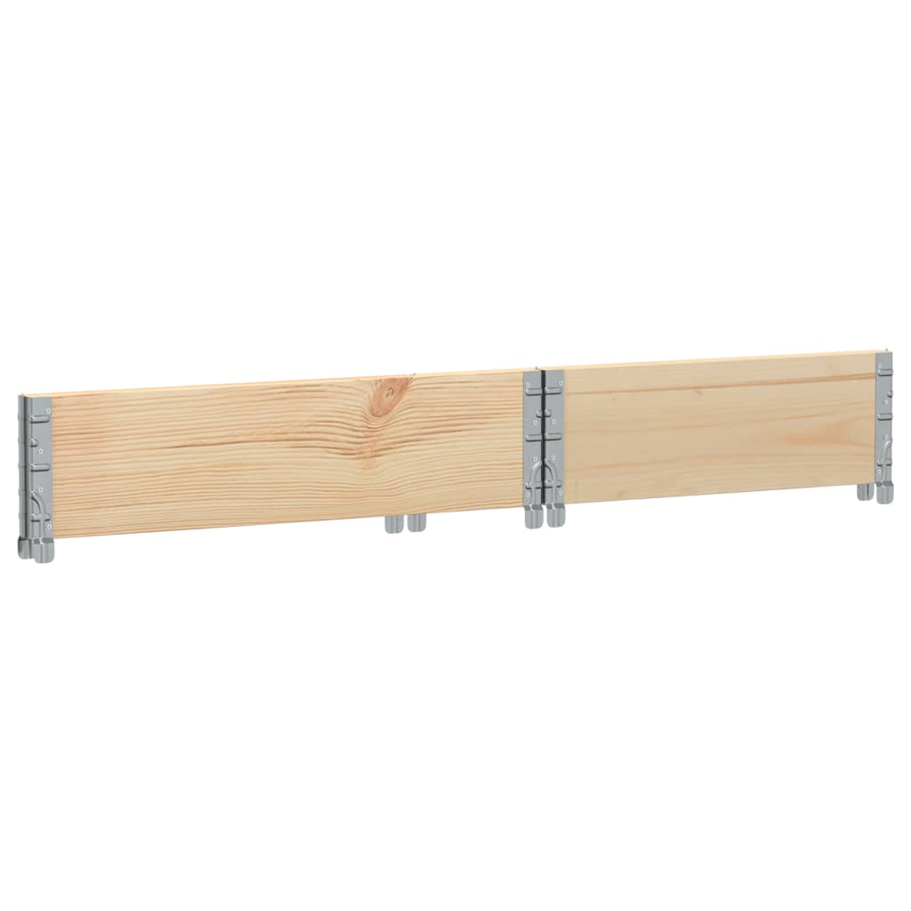 vidaXL Jardinera de madera maciza de pino 80x60 cm