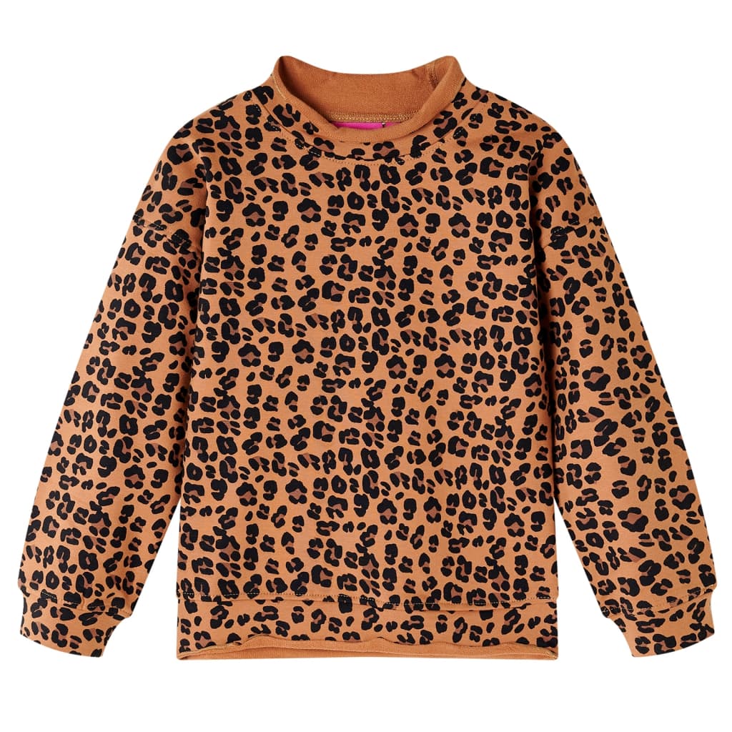 Sudadera infantil color coñac claro 128