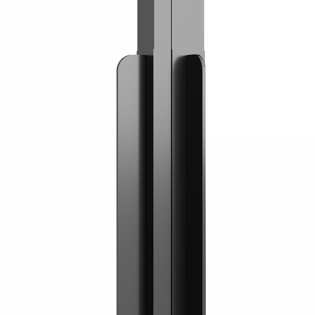 vidaXL Cabina de ducha ESG esmerilado negro 80x80x180 cm