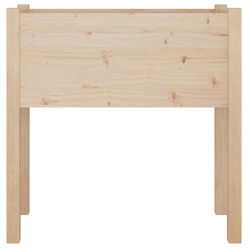 vidaXL Jardinera de madera maciza de pino 70x31x70 cm