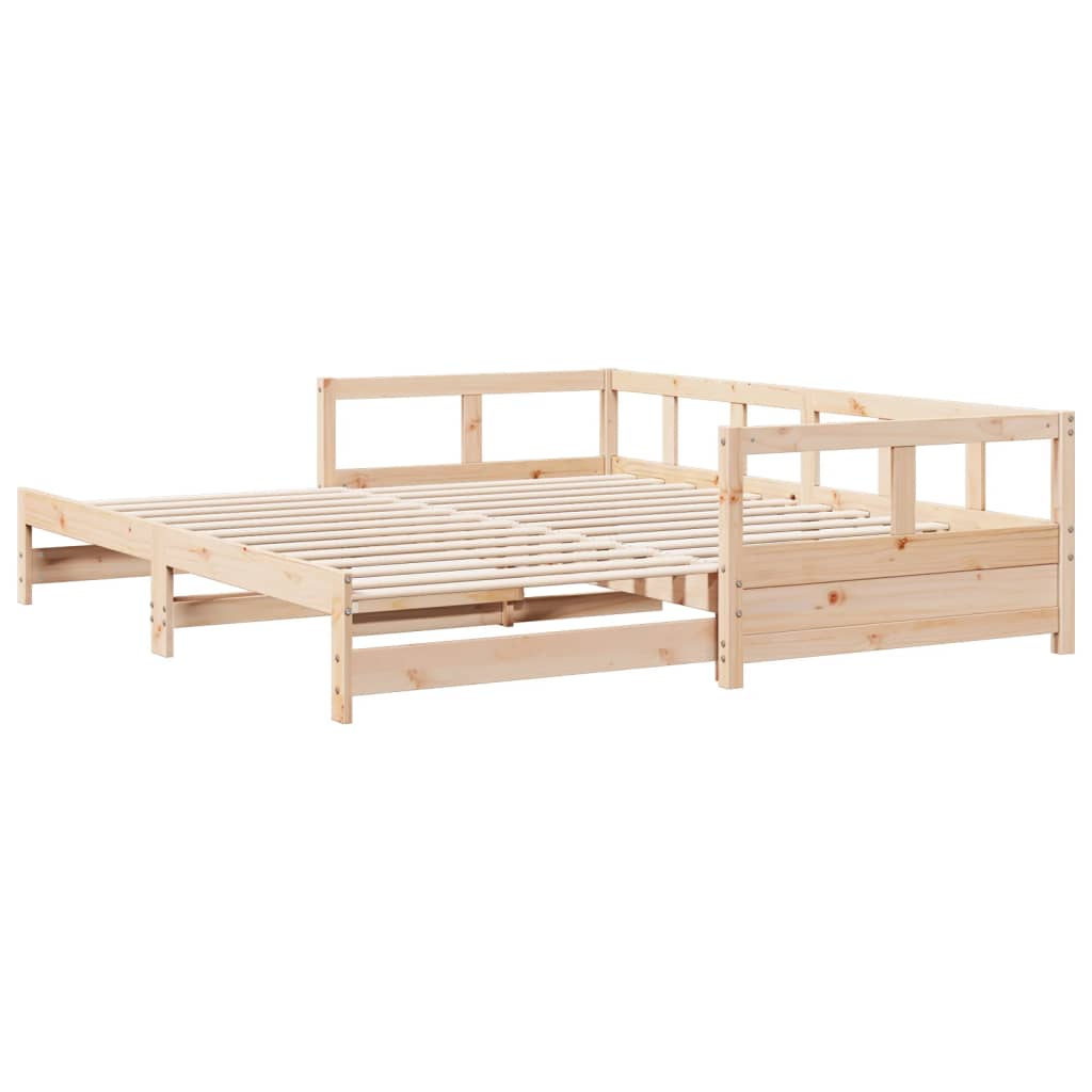 vidaXL Sofá cama sin colchón madera maciza de pino 80x200 cm