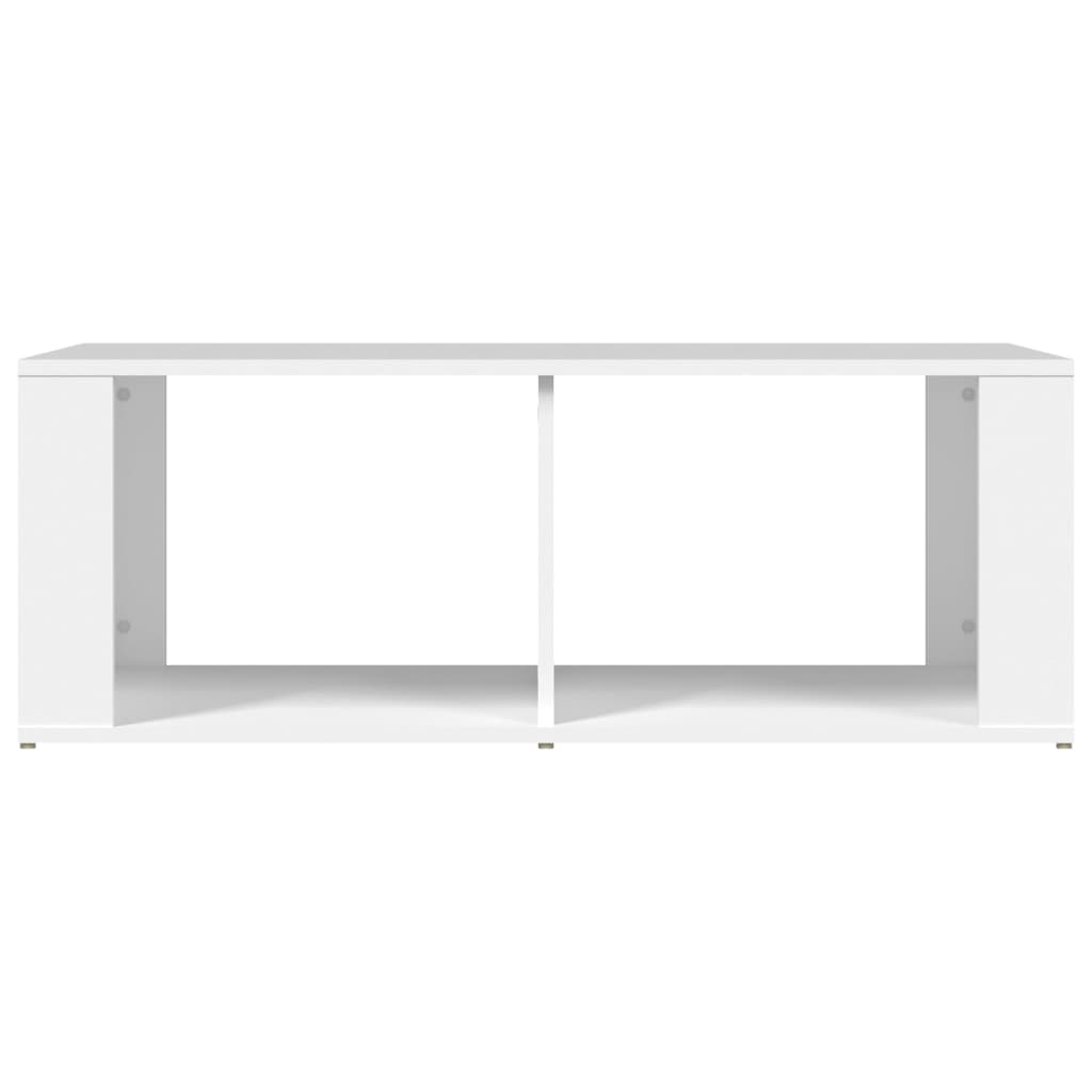 vidaXL Mesa de centro madera contrachapada blanco 100x50x36 cm