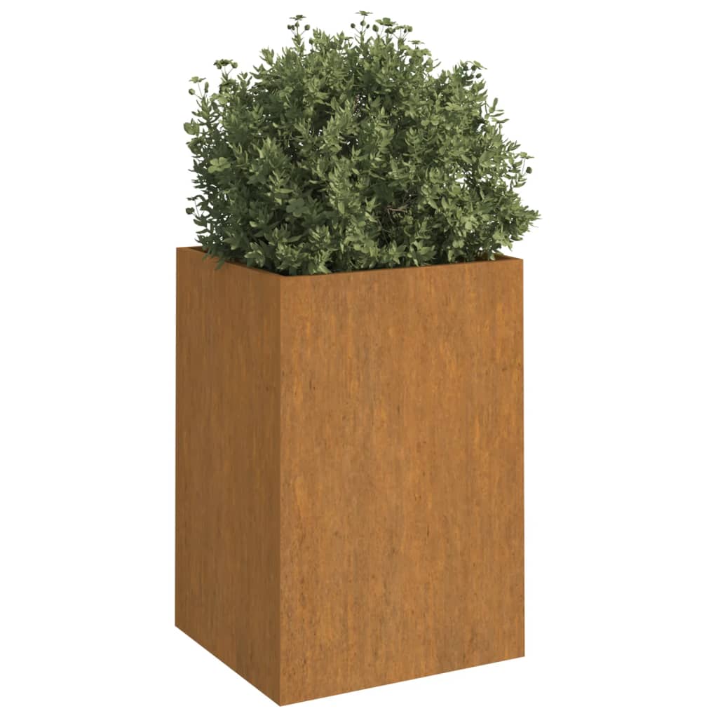 vidaXL Jardinera de acero corten 42x38x75 cm