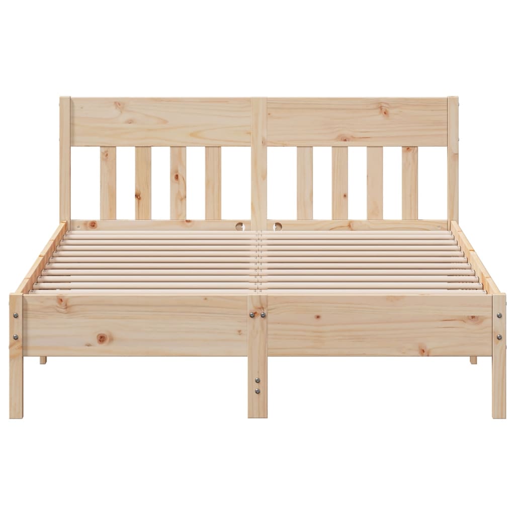 vidaXL Estructura de cama sin colchón madera maciza de pino 120x190 cm