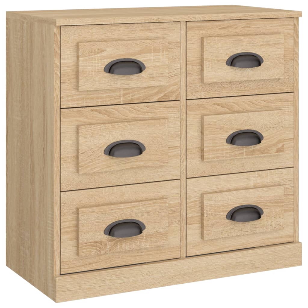 vidaXL Aparador de madera contrachapada roble Sonoma 70x35,5x67,5 cm