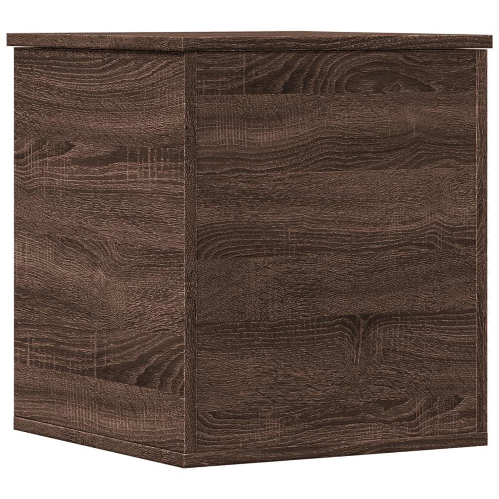 vidaXL Caja de almacenaje madera ingeniería roble marrón 40x42x46 cm