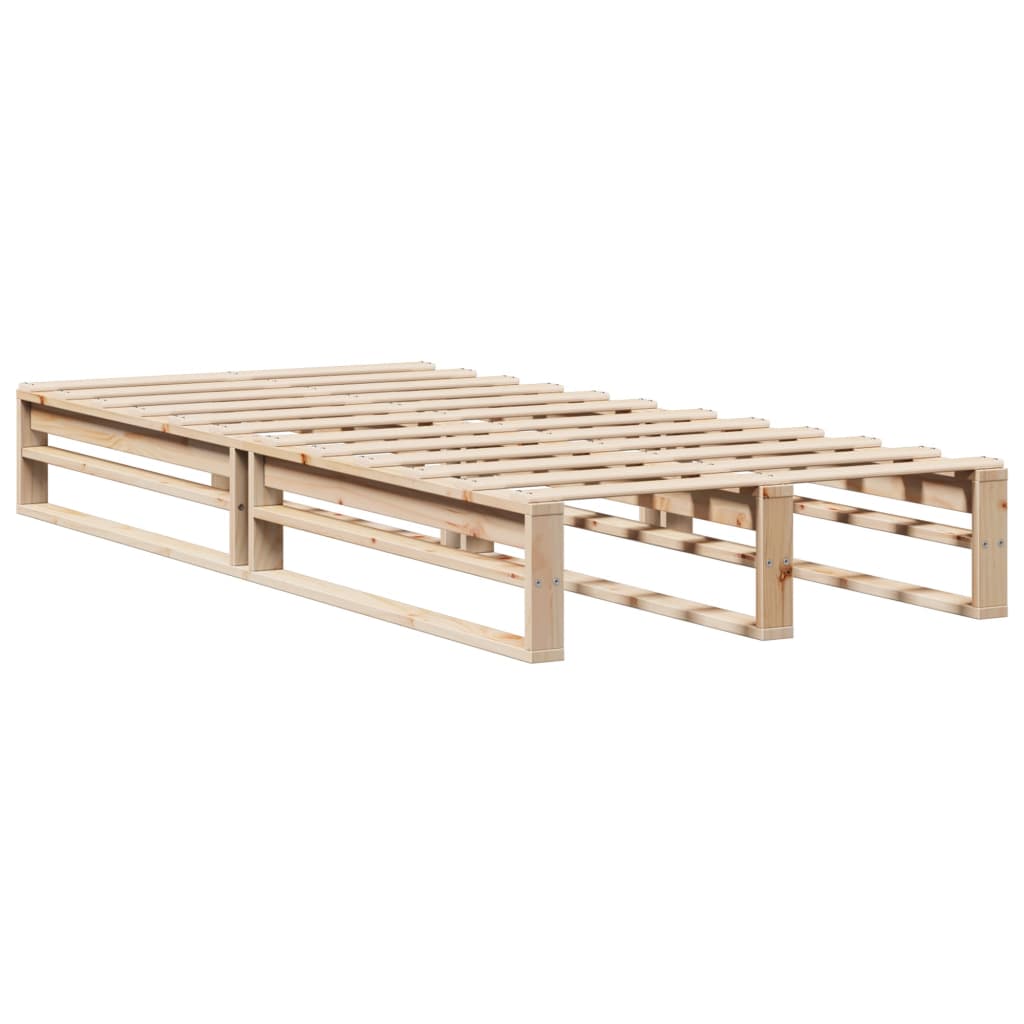 vidaXL Estructura de cama sin colchón madera maciza de pino 100x200 cm