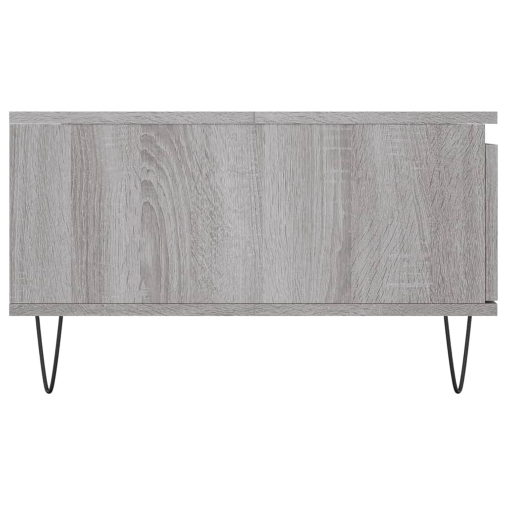 vidaXL Mesa de centro madera de ingeniería gris Sonoma 90x60x35 cm