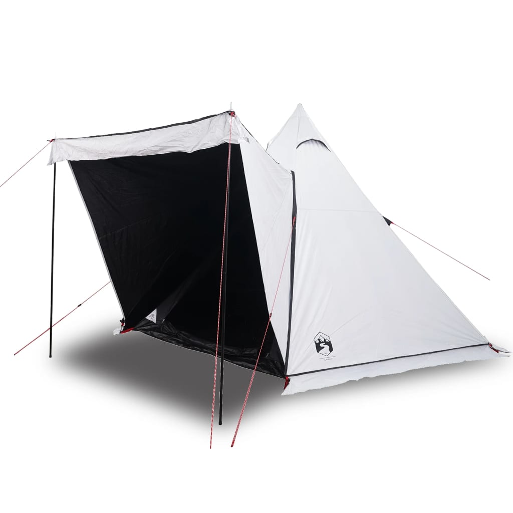 vidaXL Tienda familiar tipi 6 personas tela opaca impermeable blanca