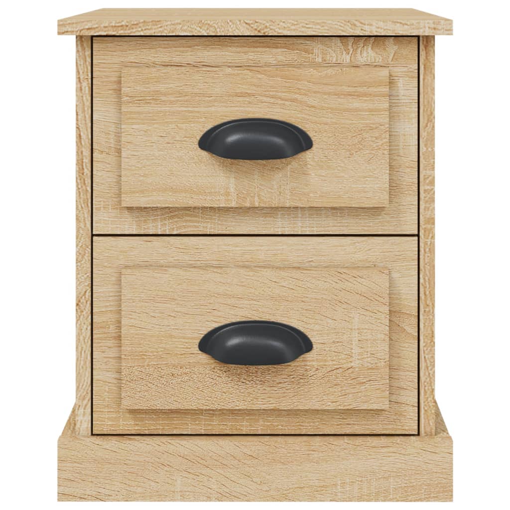 vidaXL Mesita de noche madera contrachapada roble Sonoma 39x39x47,5 cm