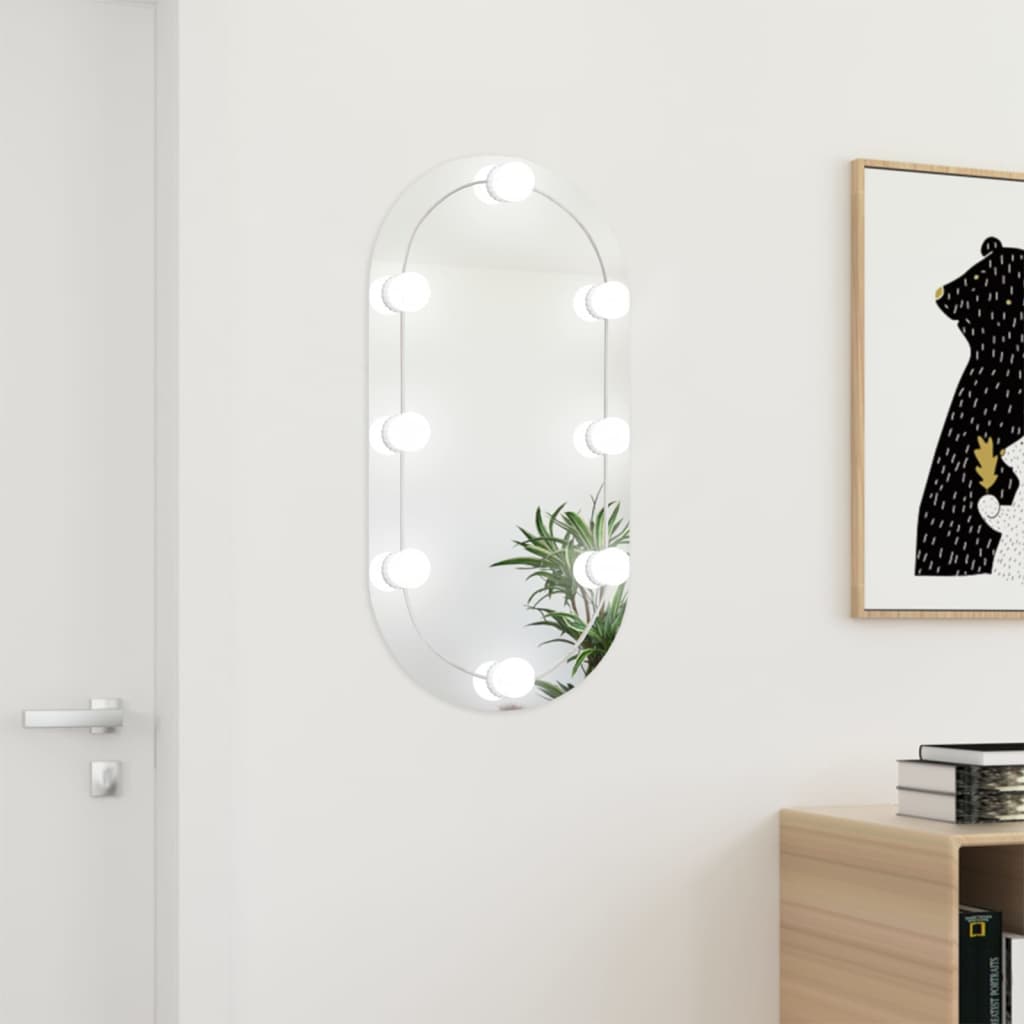 Espejo Con Luces Led Vidrio Arco 90x45 Cm Vidaxl con Ofertas en Carrefour