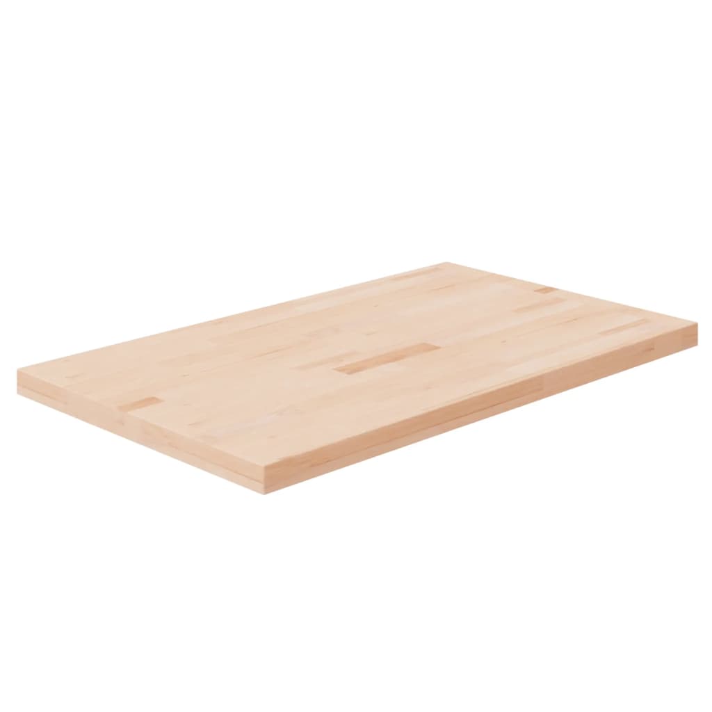 vidaXL Encimera de baño madera maciza sin tratar 100x60x4 cm