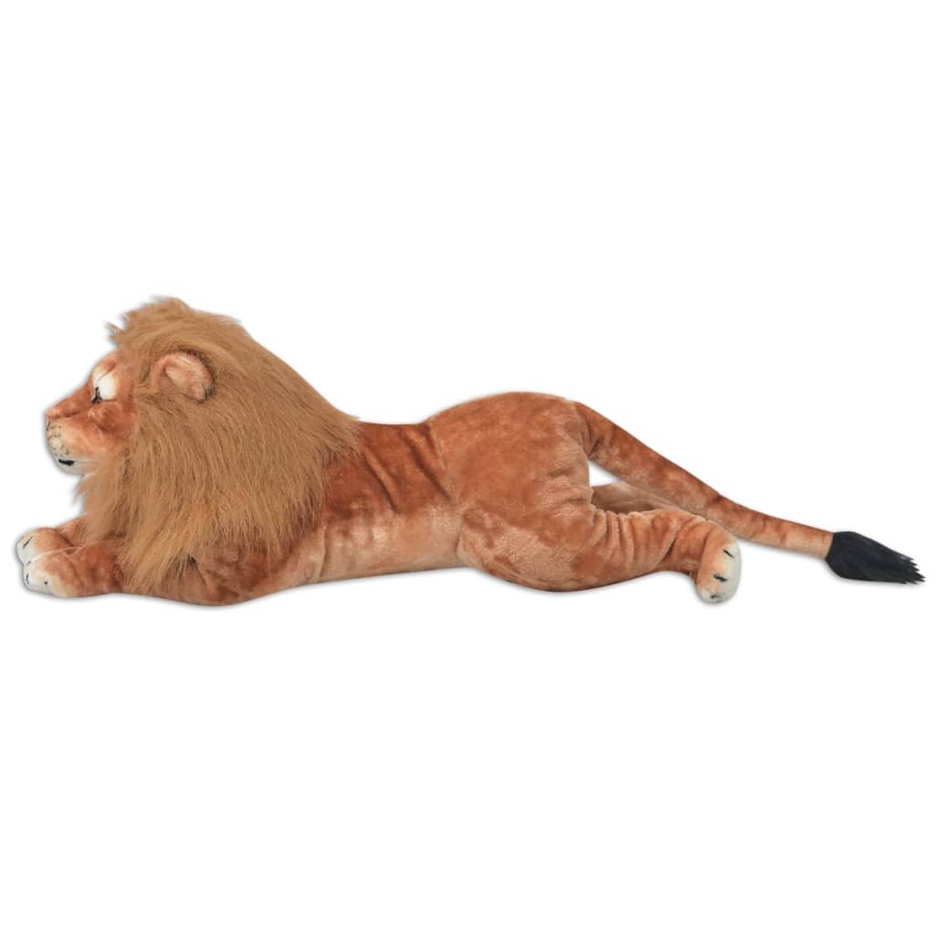 vidaXL León de peluche grande XXL marrón