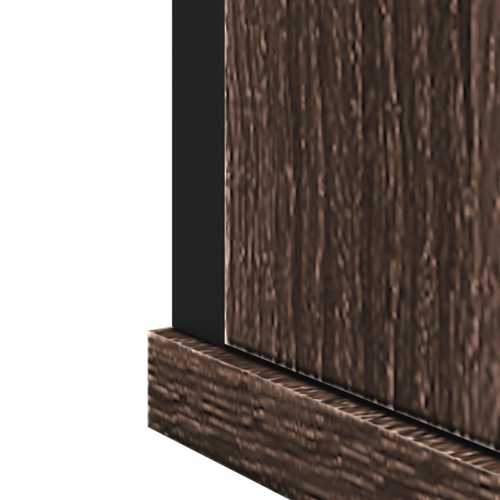 vidaXL Armario con espejo baño madera marrón roble 42x12x60 cm
