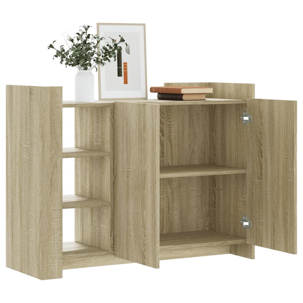 vidaXL Aparador de madera de ingeniería roble Sonoma 100x35x75 cm