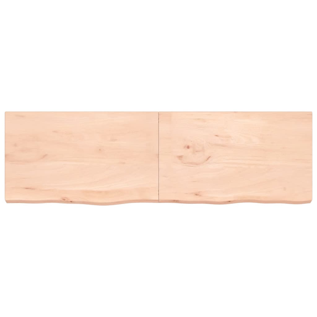 vidaXL Tablero de mesa madera maciza roble sin tratar 200x60x(2-6) cm