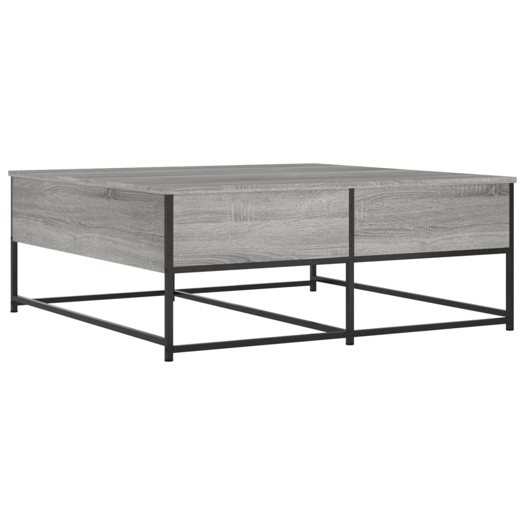 vidaXL Mesa de centro madera de ingeniería gris Sonoma 100x99x40 cm