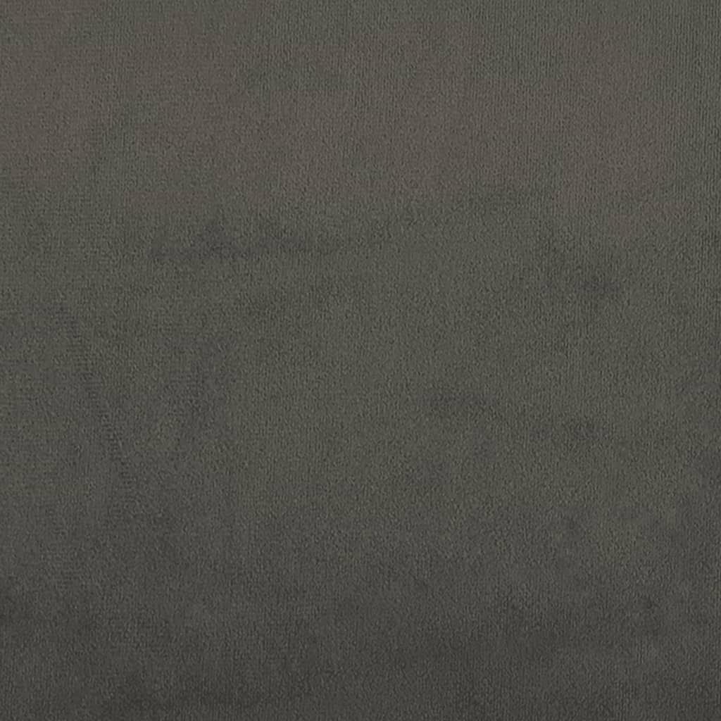 vidaXL Cama box spring con colchón terciopelo gris oscuro 120x190 cm