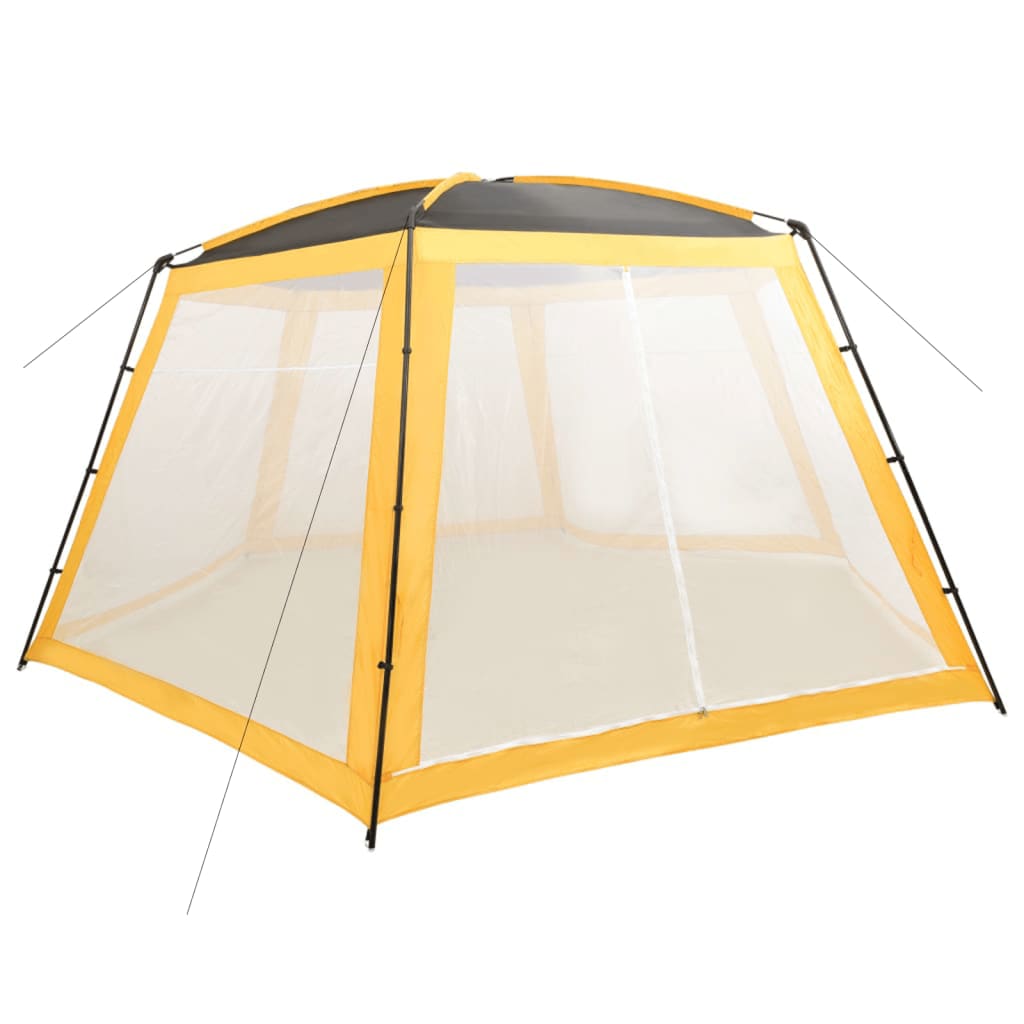 vidaXL Carpa para piscina de tela amarilla 660x580x250 cm