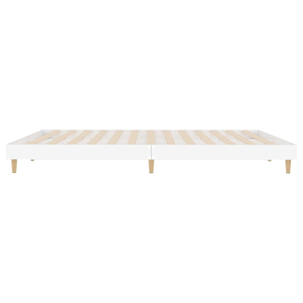 vidaXL Estructura de cama madera de ingeniería blanca 180x200 cm