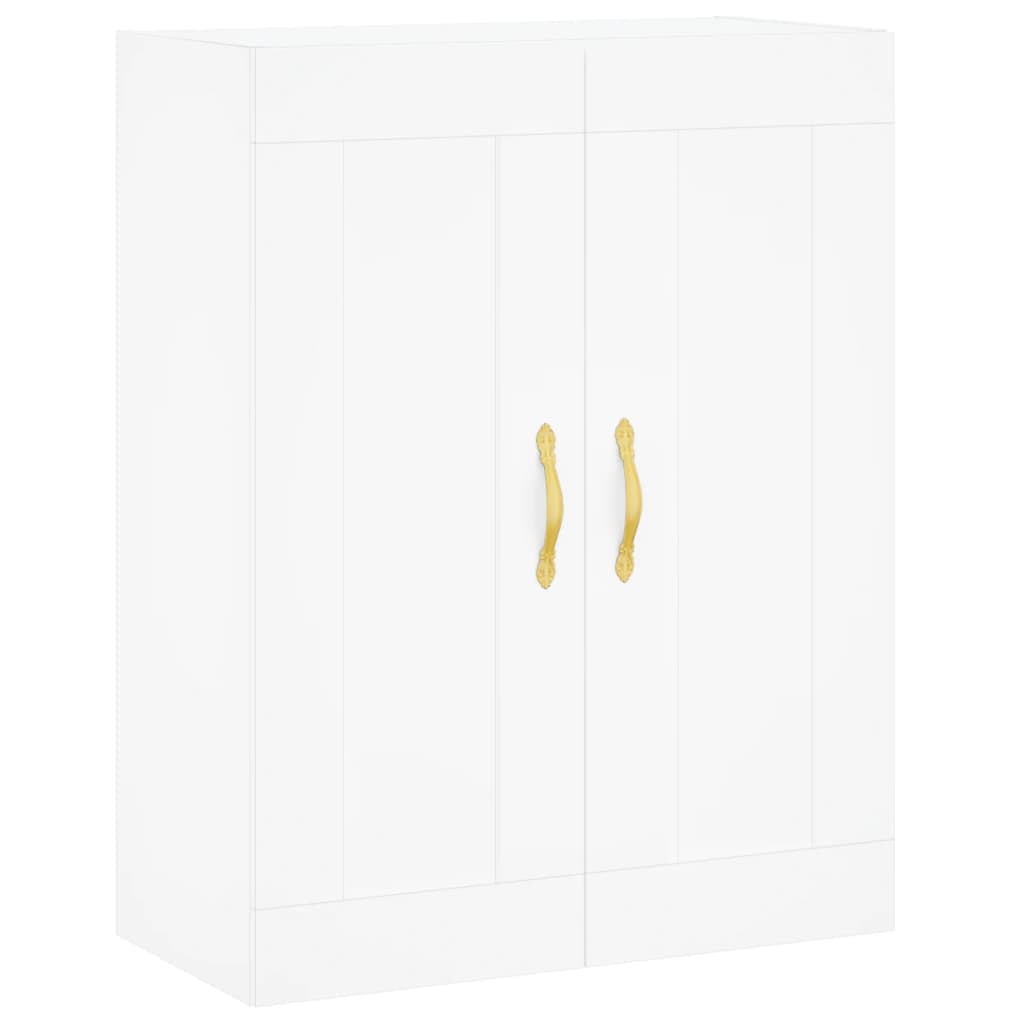 vidaXL Aparador alto madera contrachapada blanco 69,5x34x180 cm